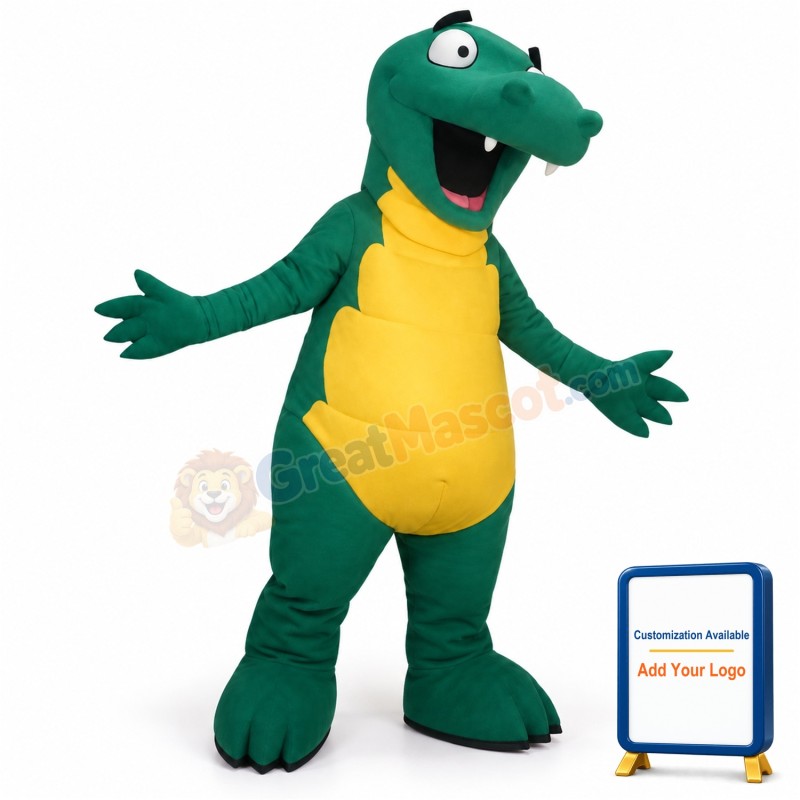 Cute Lightweight Alligator Mascot Costume