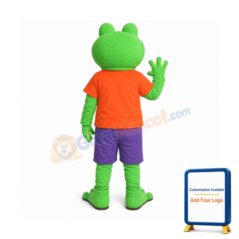 Happy Lightweight Frog Mascot Costume