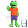Happy Lightweight Frog Mascot Costume