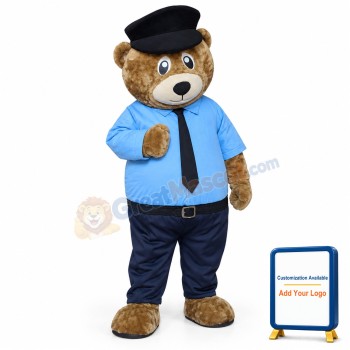 Police Bear Mascot Costume