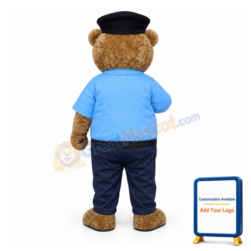Police Bear Mascot Costume