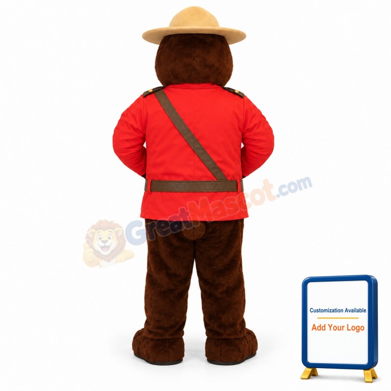 Safety Bear Mascot Costume