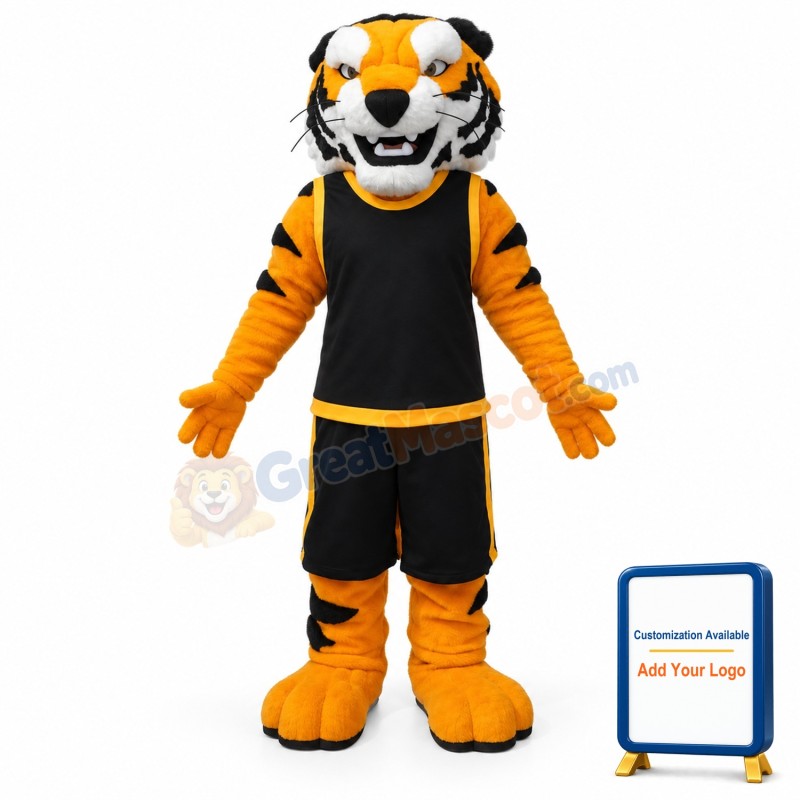 College Fierce Tiger Mascot Costume