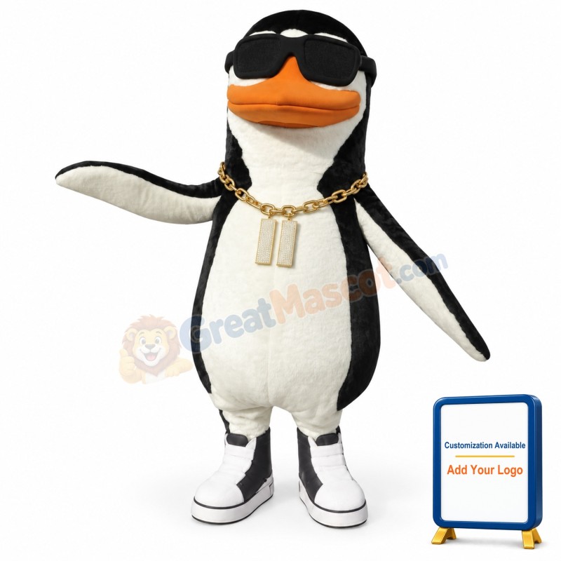 Rap Penguin Mascot Costume