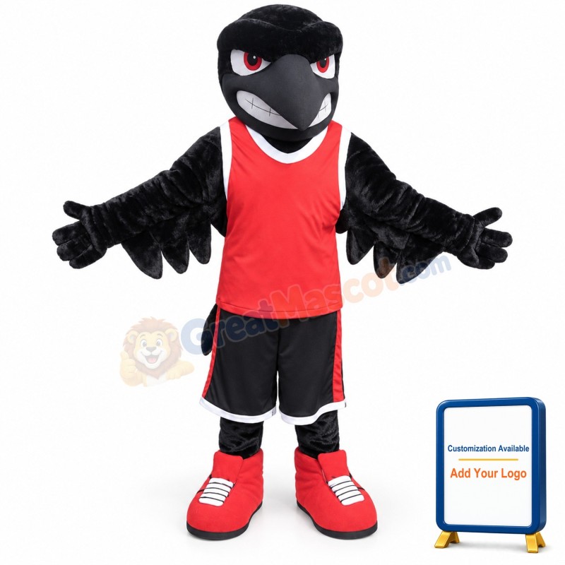 Sport Black Raven Mascot Costume