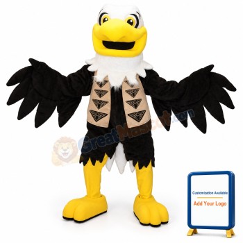 Happy Lightweight Eagle Mascot Costume