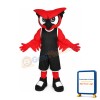 Fierce Red Owl Mascot Costume