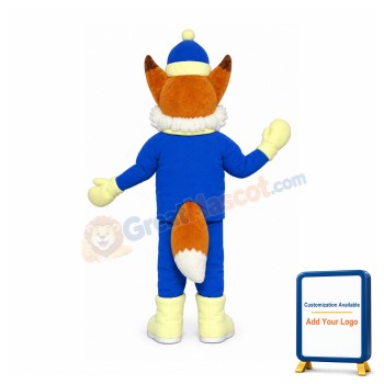 Winter Fox Mascot Costume