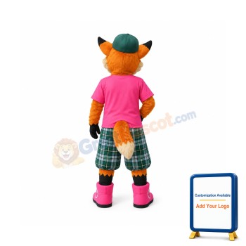 Realistic College Fox Mascot Costume