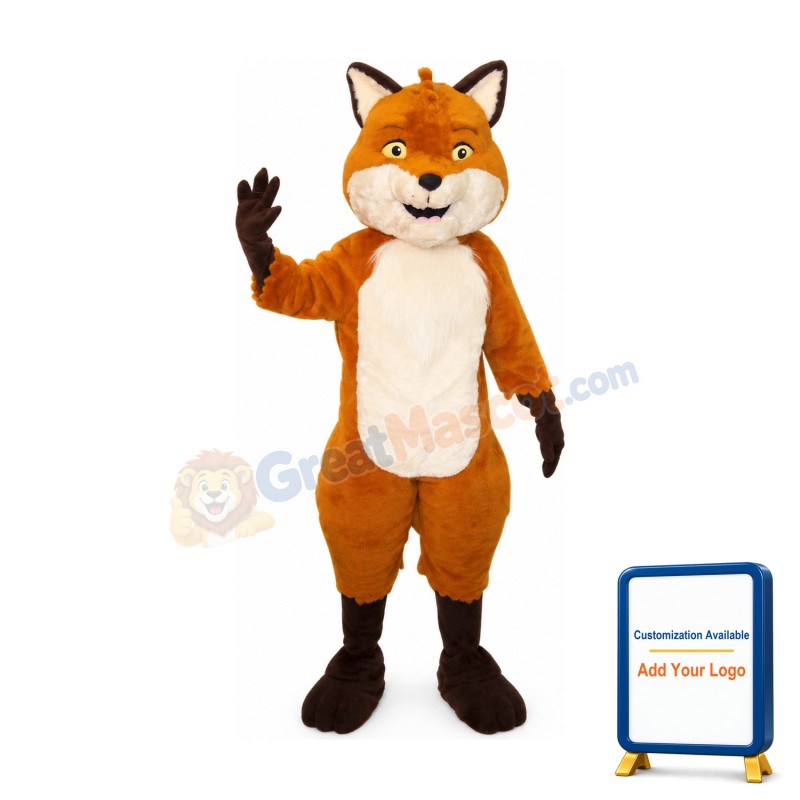 Friendly Lightweight Fox Mascot Costume