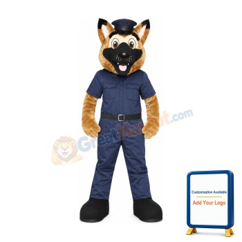 Police Dog Mascot Costume