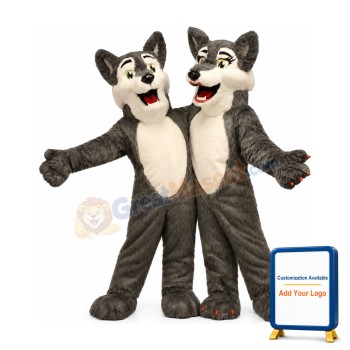 Boy & Girl Wolf Mascot Costume