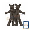 Boy & Girl Wolf Mascot Costume