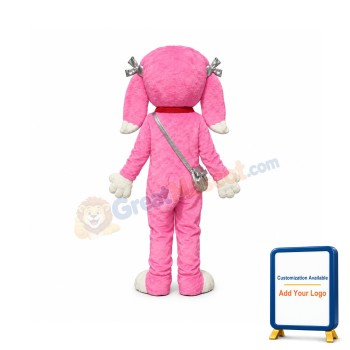Cute Pink Dog Mascot Costume