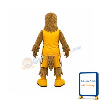 Sport Yellow Hawk Mascot Costume