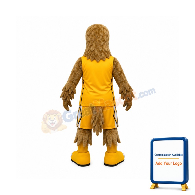 Sport Yellow Hawk Mascot Costume