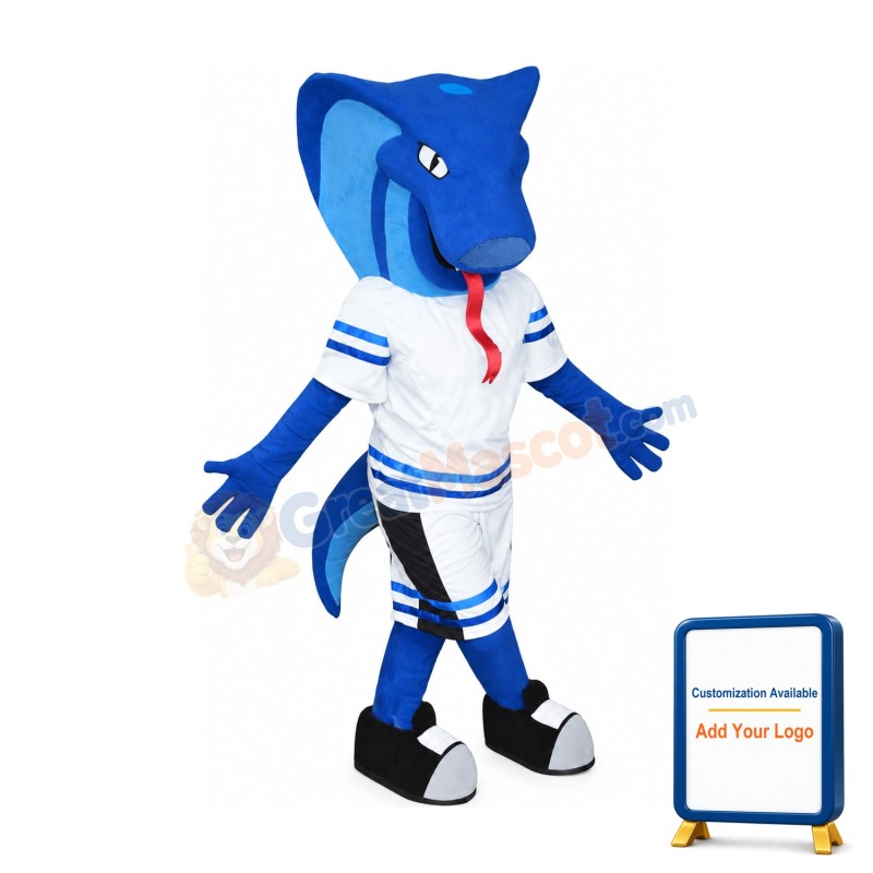 Blue Viper Mascot Costume