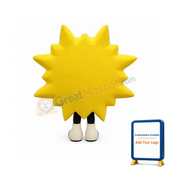 Smiling Sun Mascot Costume