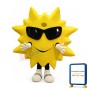 Smiling Sun Mascot Costume
