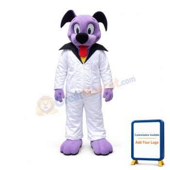 Cute Purple Dog Mascot Costume