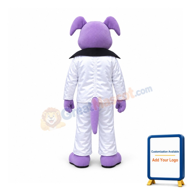 Cute Purple Dog Mascot Costume