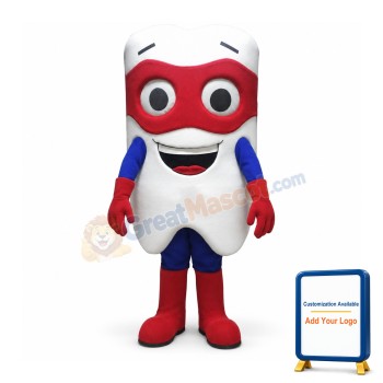 Hero Tooth Mascot Costume