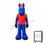 Fierce Blue Horse Mascot Costume