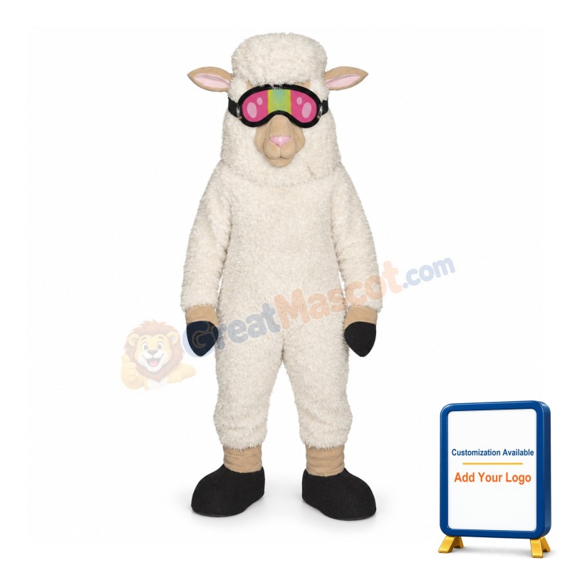 Cute Lightweight Sheep Mascot Costume