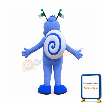 College Blue Bee Mascot Costume