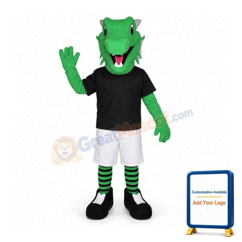 Green Lightweight Dragon Mascot Costume