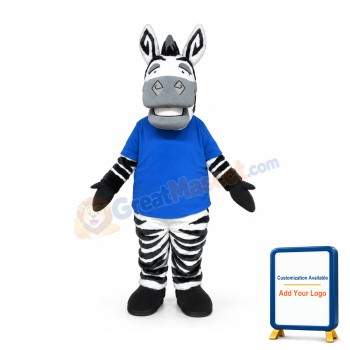 Cute Lightweight Zebra Mascot Costume