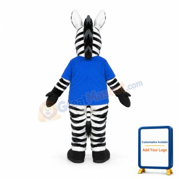 Cute Lightweight Zebra Mascot Costume