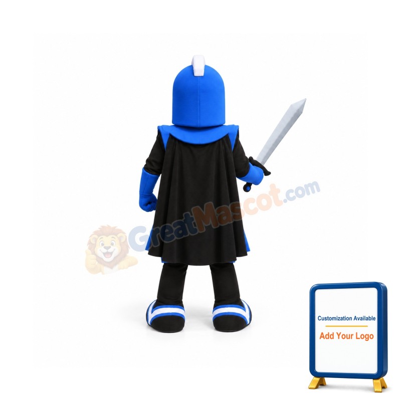 Blue Titan Knight Mascot Costume