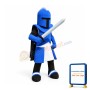 Blue Titan Knight Mascot Costume