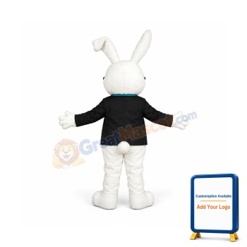 Cute White Lightweight Rabbit Mascot Costume