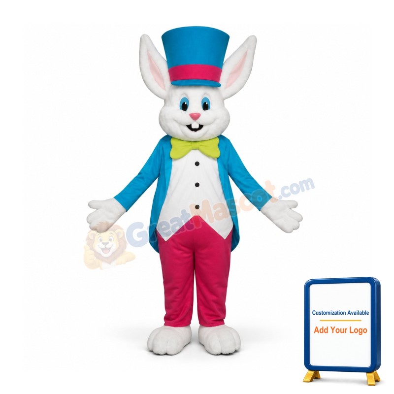 Happy Lightweight Rabbit Mascot Costume