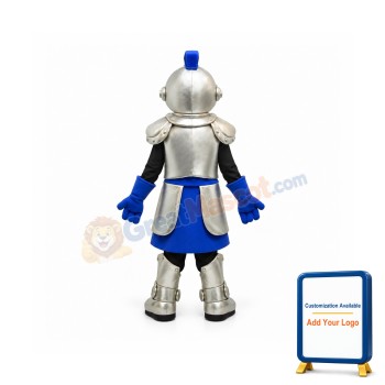 Golden & Blue Knight Mascot Costume