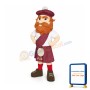 Lightweight Highlander Mascot Costume