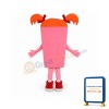Pink Girl Cell Phone Mascot Costume