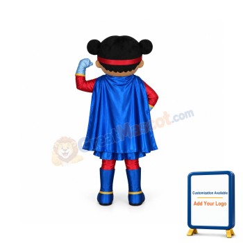 Super Hero Girl Mascot Costume