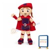 Red Super Girl Mascot Costume