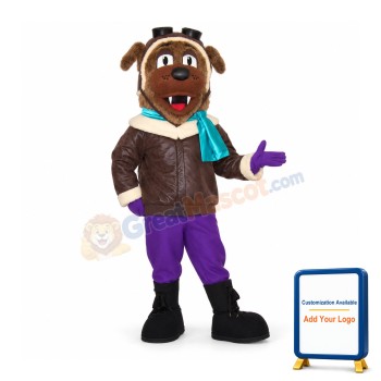 Pilot Dog Mascot Costume