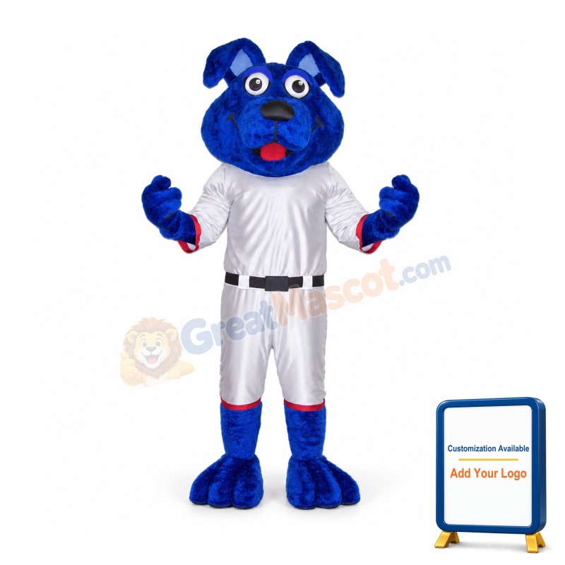Blue Lightweight Dog Mascot Costume