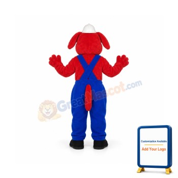 Red Cross Dog Mascot Costume