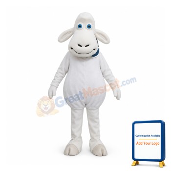 White Sheep Mascot Costume