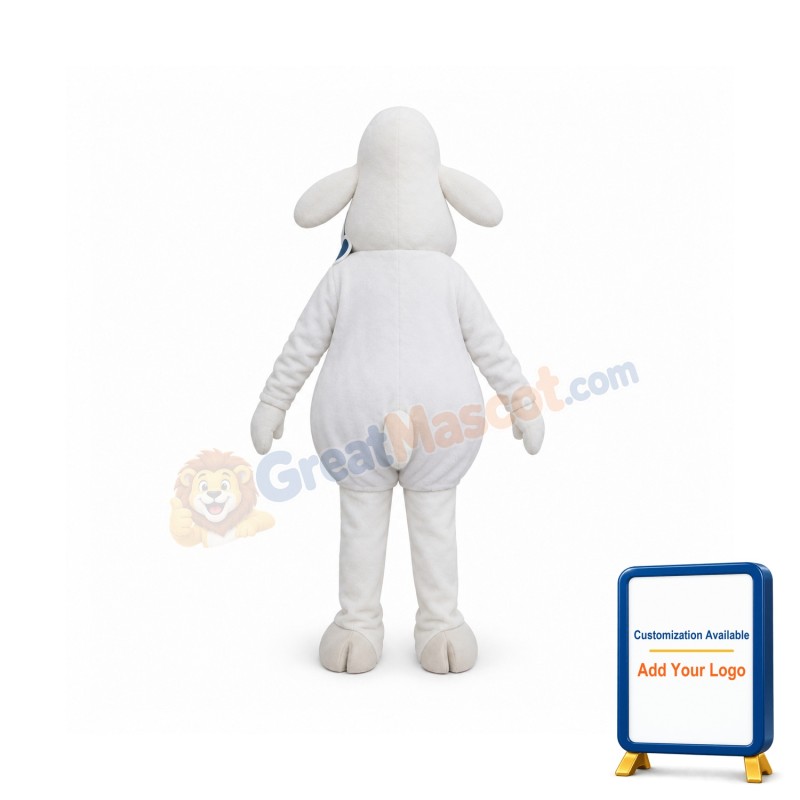 White Sheep Mascot Costume