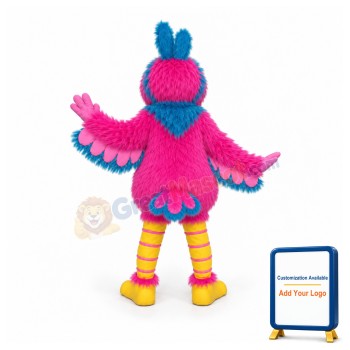 Pink Parrot Mascot Costume