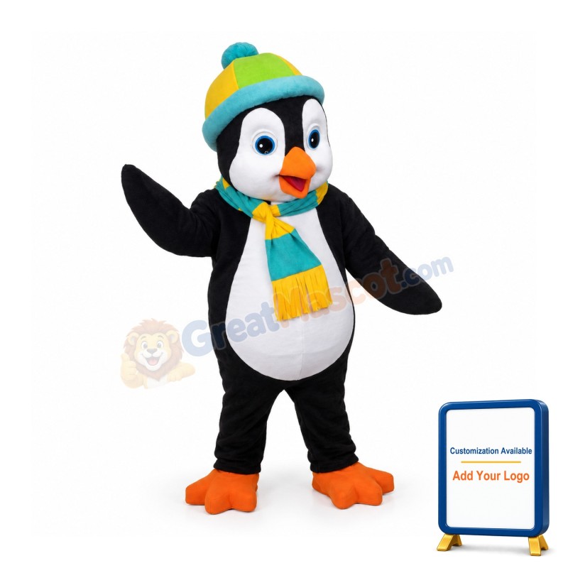 Happy Lightweight Penguin Mascot Costume