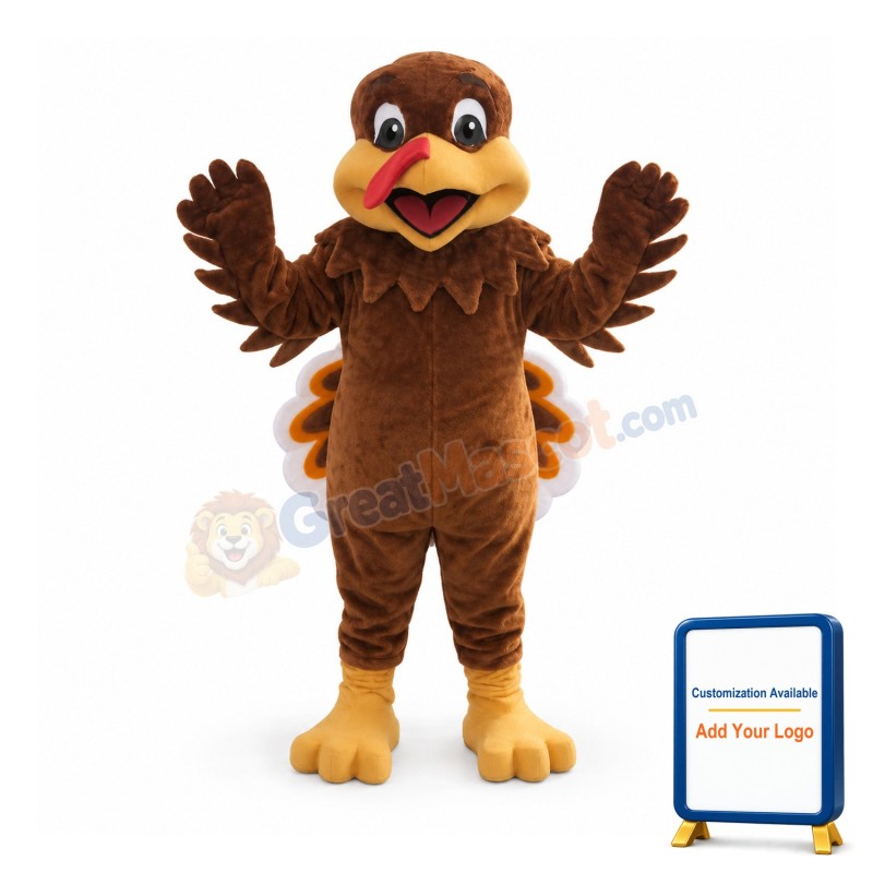 Turkey Mascot Costume Adult Animal Costume