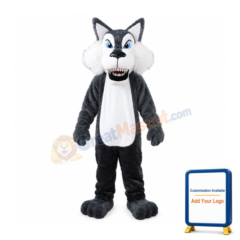 Fierce Lightweight Wolf Mascot Costume